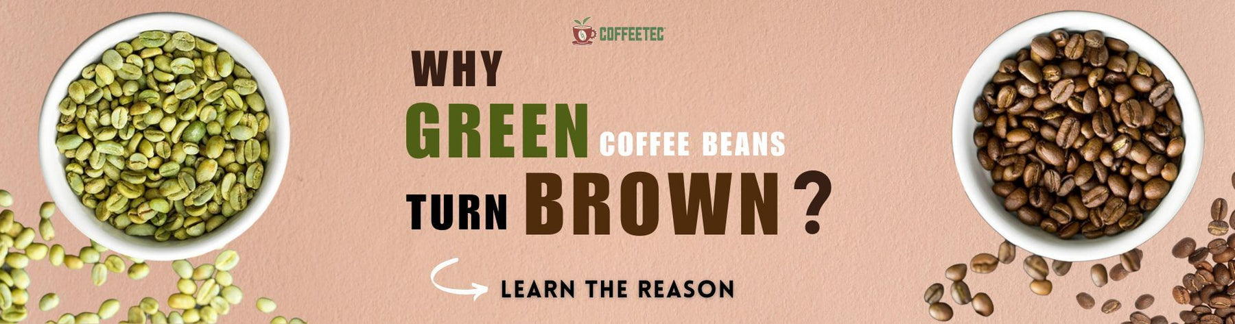 why green coffee beans turn brown
