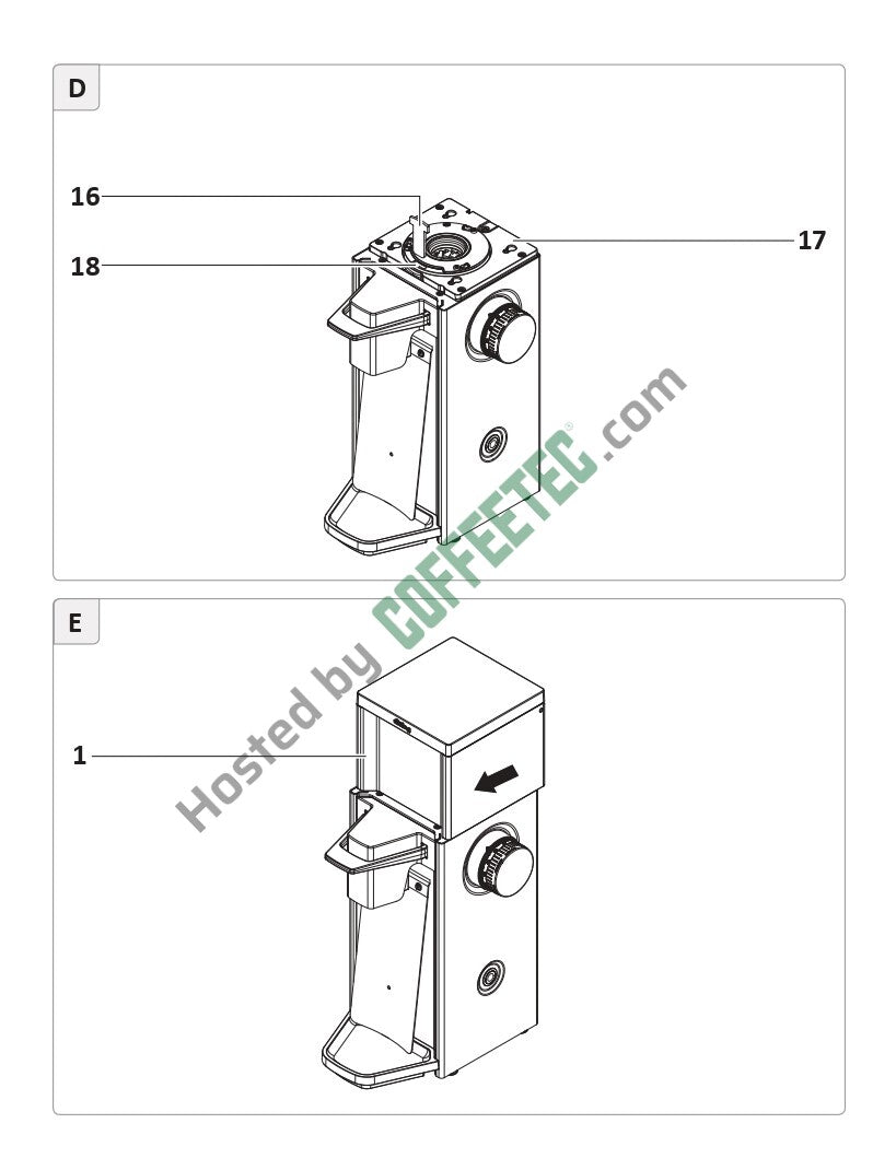Ditting 807 Coffee Grinder Engineering Drawing Image 4