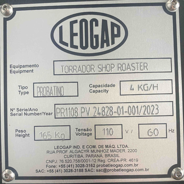 1 kg Probat Probatino Coffee Roaster - 2023 - Excellent Condition (Crating Included) - Never Used