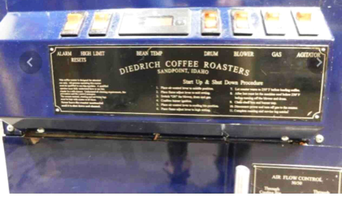 12 kg Diedrich IR-12 Coffee Roaster - 1999 - Good Condition - Used