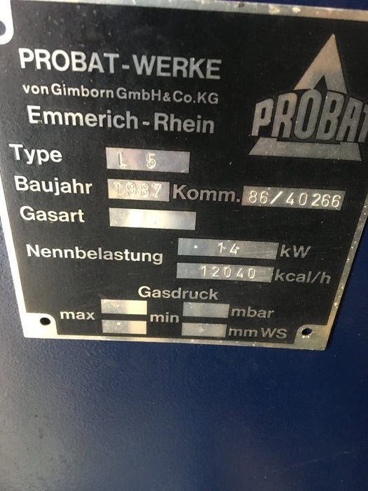 5 Kg Probat L5 Coffee Roaster - 1987 - Good Condition (Crating Included) - Used