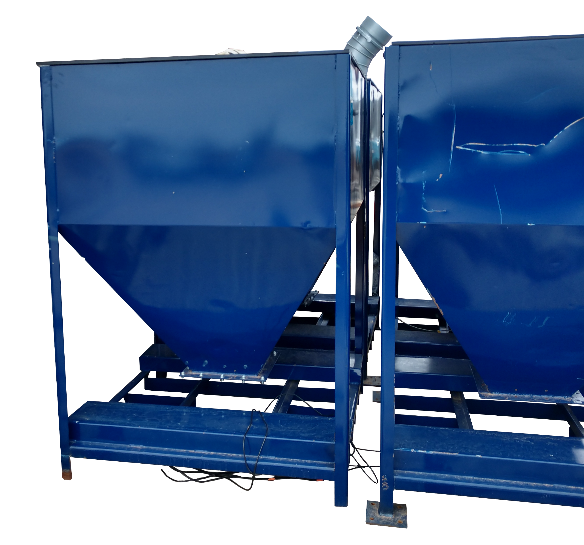 Portable Bulk Coffee Bean Storage Bin/Hopper - 51" x 51" x 91"