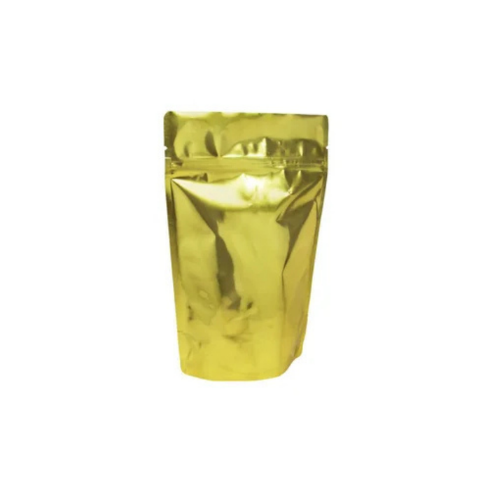 Sealer Sales MUB4Z133-NZ Metallized Stand Up Zip Pouches (110g), Black Kraft