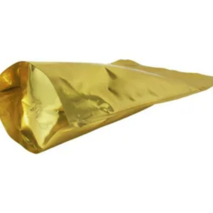 Sealer Sales MUB4Z133-NZ Metallized Stand Up Zip Pouches (110g), Black Kraft