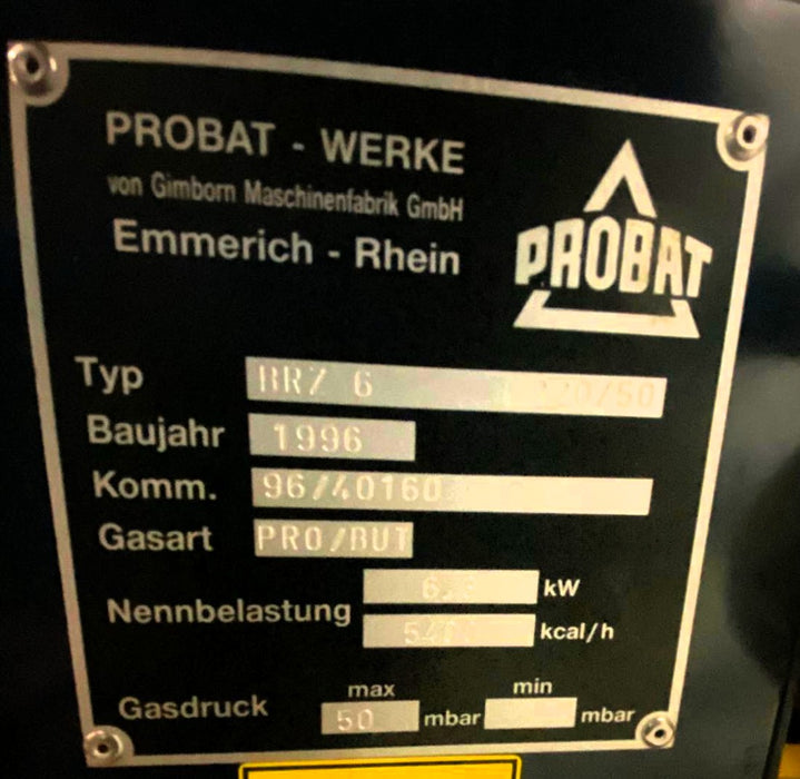 Sample Roaster - Probat BRZ6 - 1996 - Excellent Condition - Used