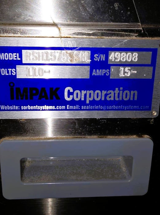 Sealer - IMPAK Corporation RSH1575SS – 16 m/min - 2020 Excellent Condition - Used
