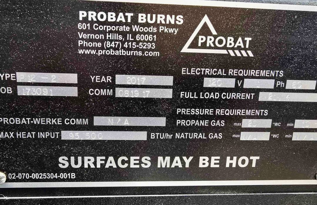 12 kg - Probat P12-2 Roaster - 2017 - Very Good Condition - Used