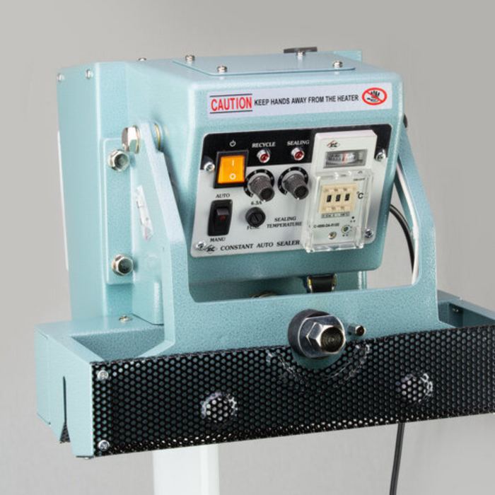 AIE CFV Series Vertical Continuous Heat Foot Operated Sealers (300CFV, 400CFV, 600CFV)