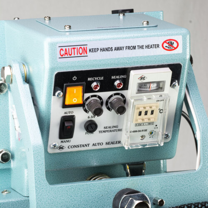 AIE CFV Series Vertical Continuous Heat Foot Operated Sealers (300CFV, 400CFV, 600CFV)