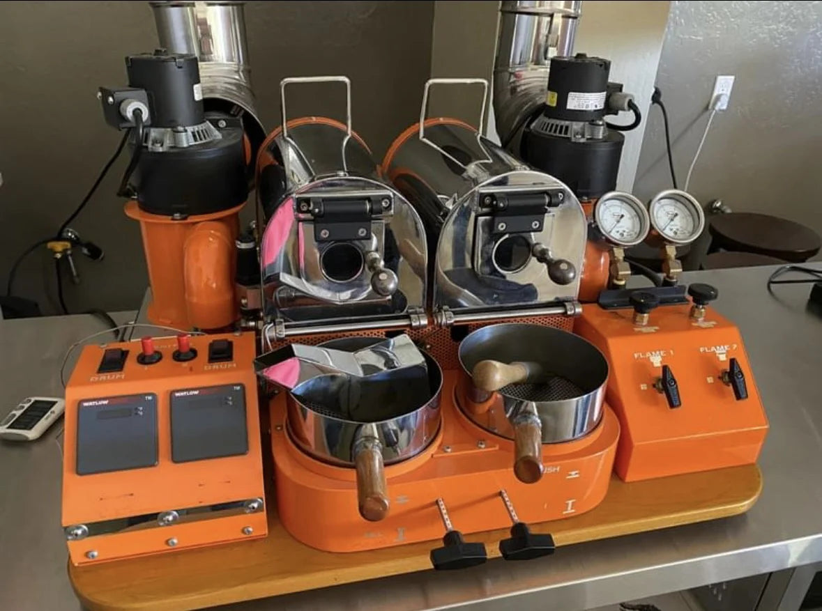 Custom Made Expert 2 Barrel Sample Roaster with Gas Control — CoffeeTec