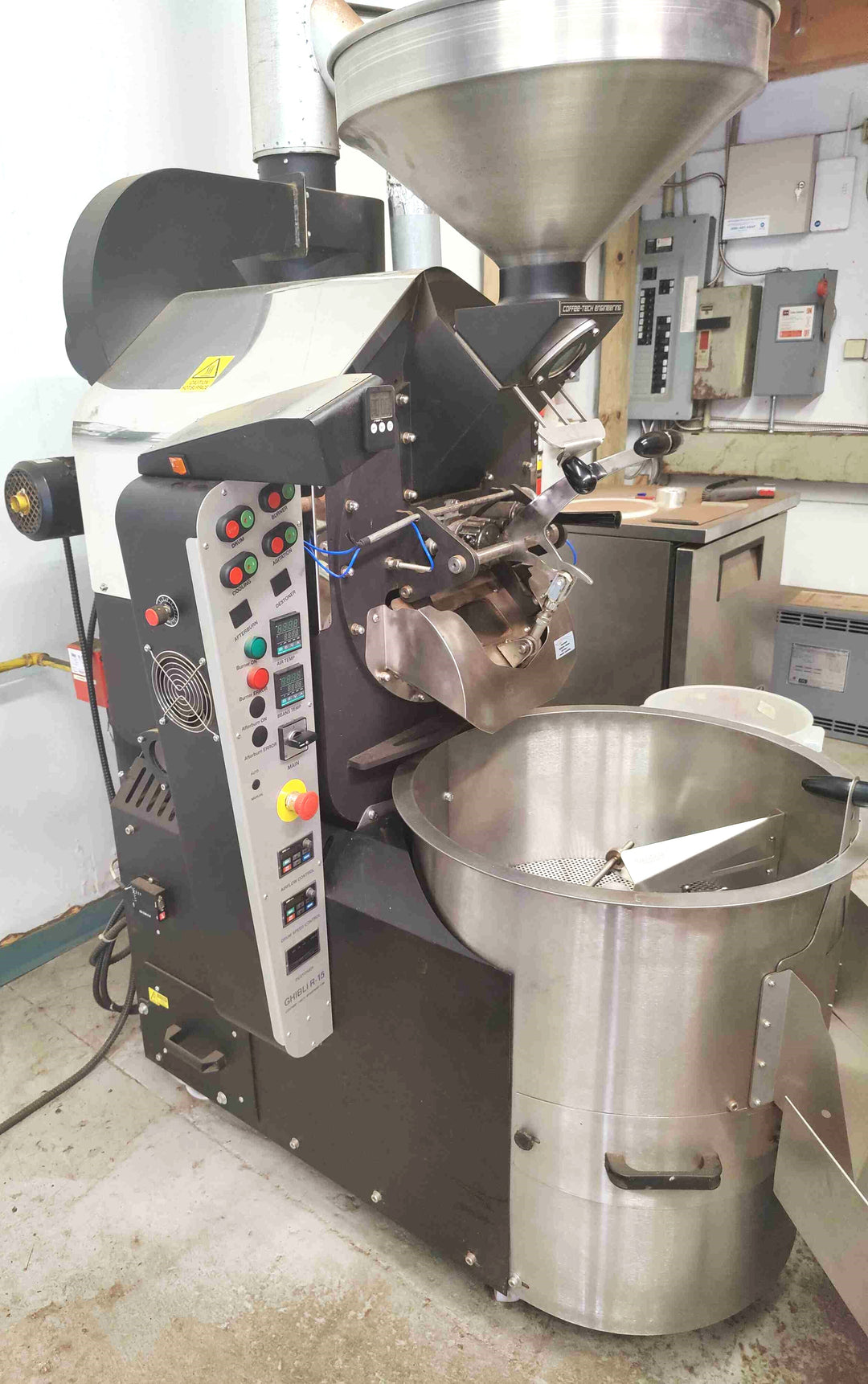 15 Kg Coffee-Tech Ghibli R15 Commercial Coffee Roaster - 2017 - Very Good Condition - Used