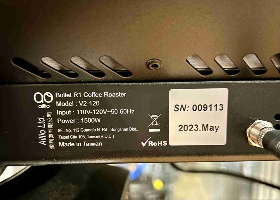 Sample Roaster - Aillio R1 V2 - 2023 Model - Excellent Condition - Used