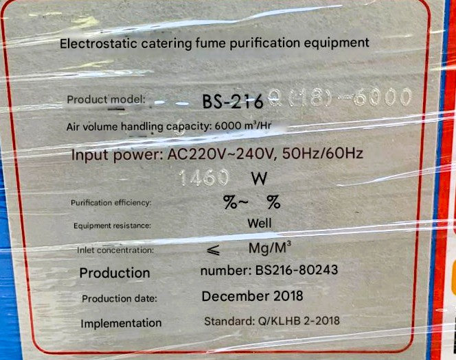 Kelantechnics Electrostatic Air Filters for Smoke Control - Brand New