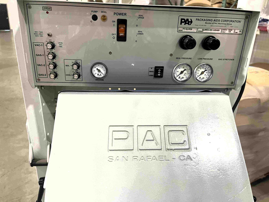 Pac Nitrogen Vacuum Sealer PVGL-W30 - 2024 - Excellent Condition - Used