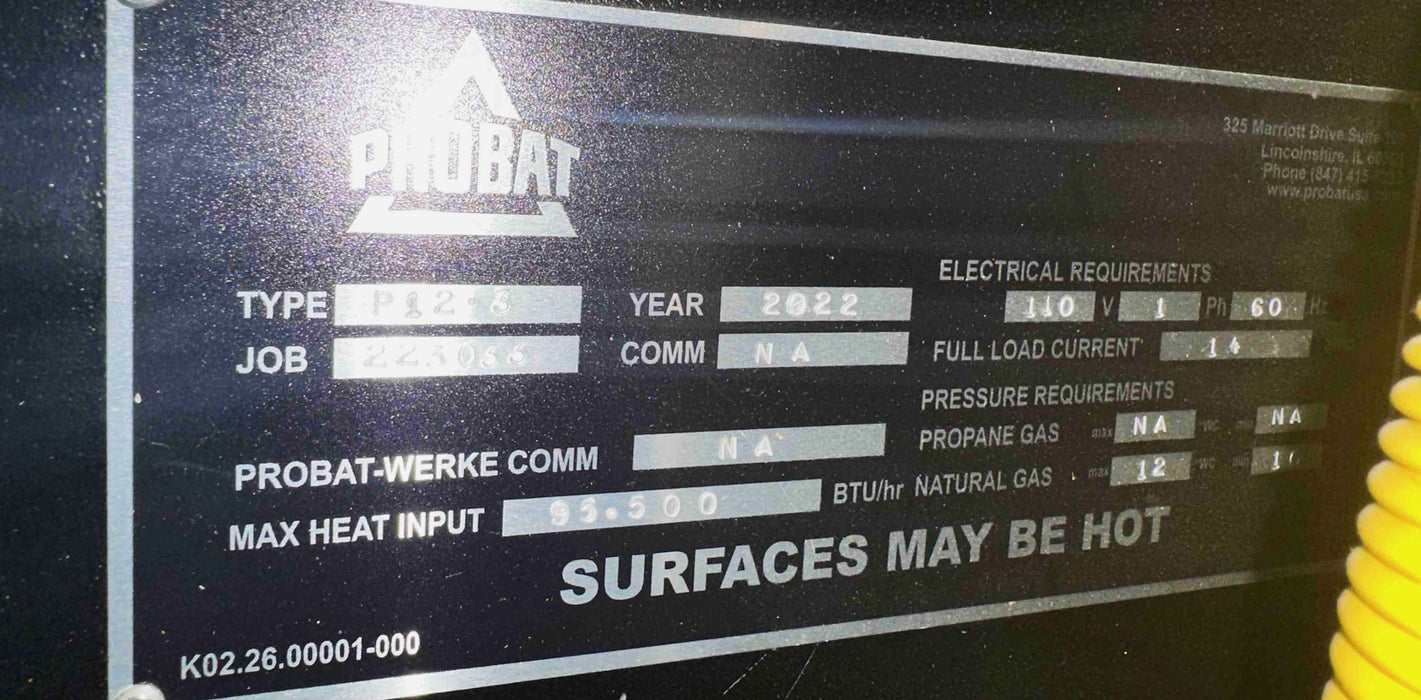 12 Kg - P12-3 Probat - 2022 Model - Excellent Condition - Used