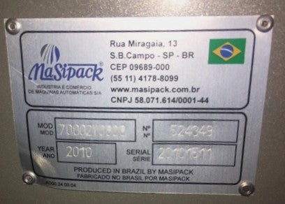 Masipack Ultra VS-300 Form-Fill-Seal Packaging Machine - Barely Used