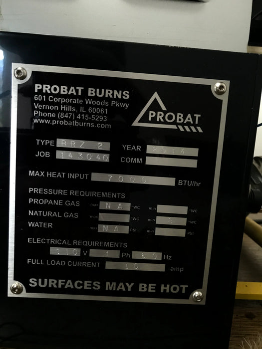 Sample Roaster - 2014 Probat Model 2-Barrel Model BRZ2 - Used