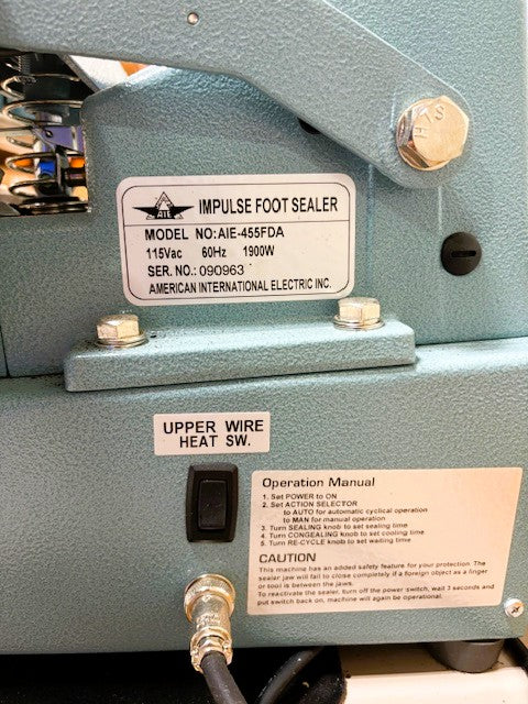 Fill & Seal - AAE Loader - Action Pac ME-109 - W-300DATS 12in Heat Sealer - Used - (Ready for shipment)