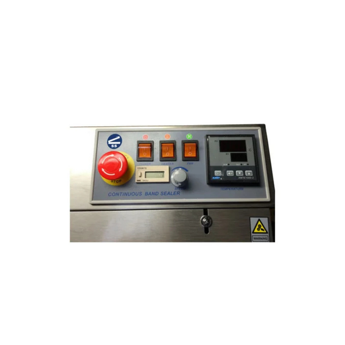 Sealer Sales Horizontal Band Sealer Embossing Right Feed Control Panel