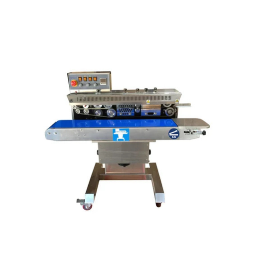 Sealer Sales Horizontal Right Feed Tilt Head Dry Ink Coding Front View 