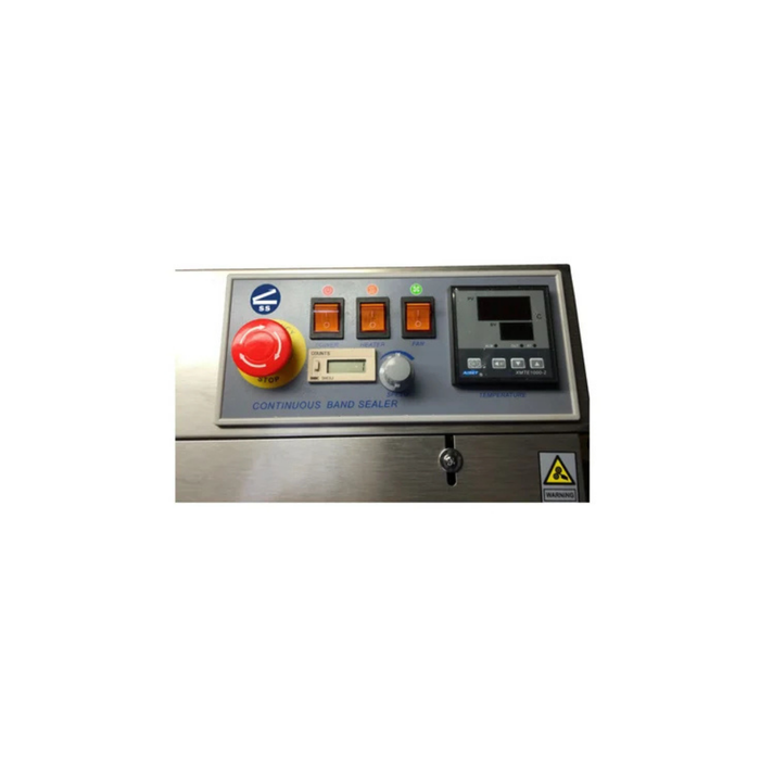 Sealer Sales Horizontal With Vertical Kit Band Sealer Right Feed Embossing Control Panel