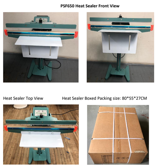 PSF650 110V Foot-Operated Impulse Heat-Sealer,  25" wide - 2021 Model - Never used still in boxes