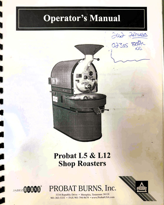 12 kg - Probat L12 Roaster - 1992 Model - Good Condition - Used