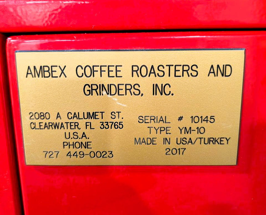 10 kg - Ambex YM-10 Roaster - 2017 - Excellent Condition - Used (Crating Included)