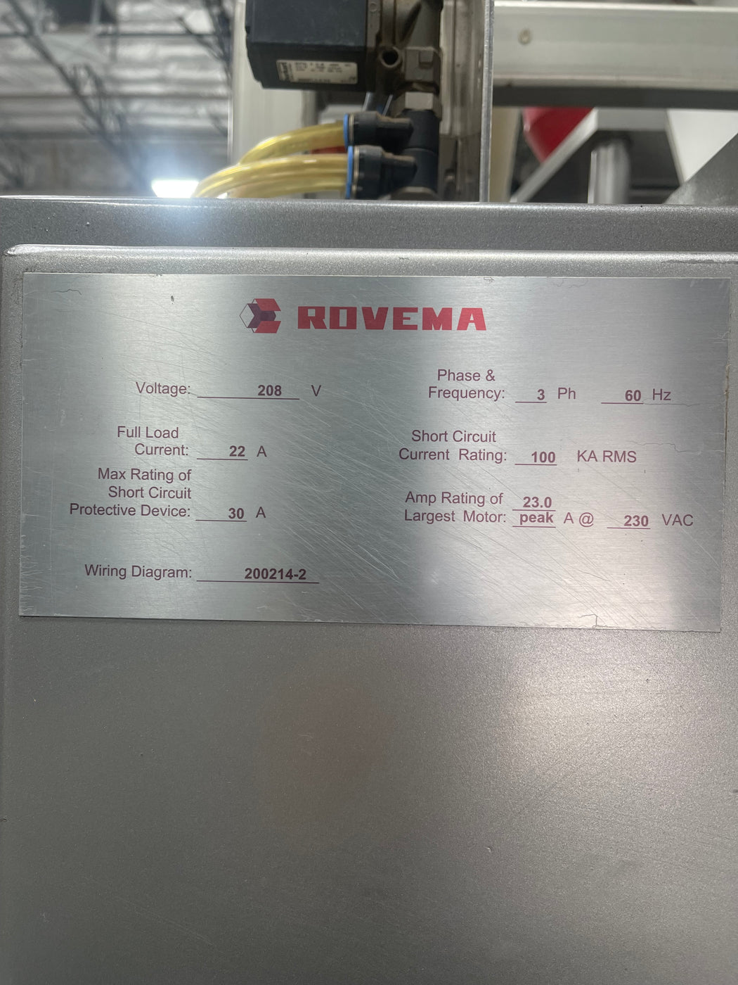 Rovema VPI-260 Vertical Form Fill & Seal: Used — CoffeeTec