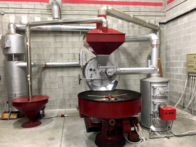 30 Kilo - Used Cast Iron Officine Vittoria Roaster with Afterburner and Silos