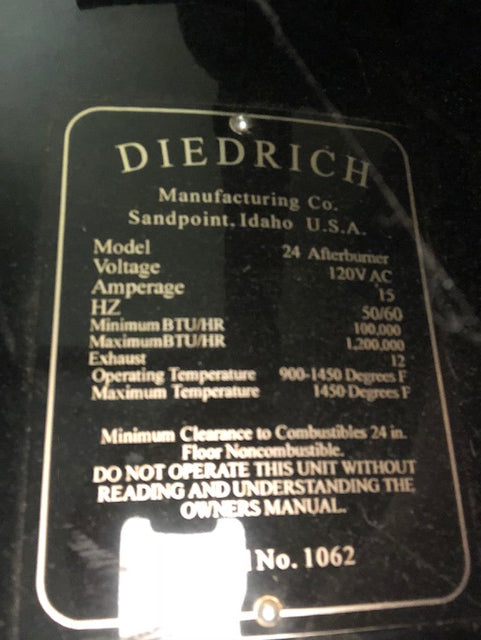 2002 Diedrich Afterburner for IR-12 - Used
