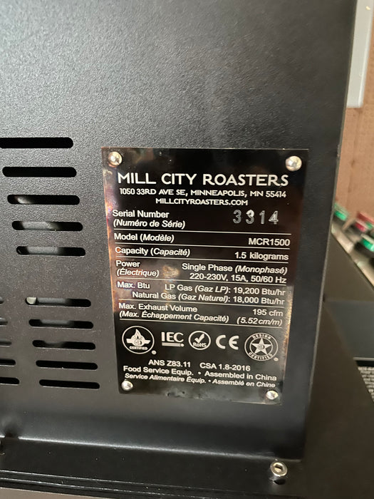 1.5 kilo Mill City Roaster - 2021 Model - 5 Roasts Only - Used