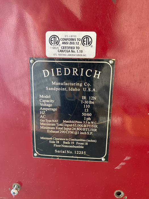 12 kilo: Diedrich IR-12 - 1997 Model - Used