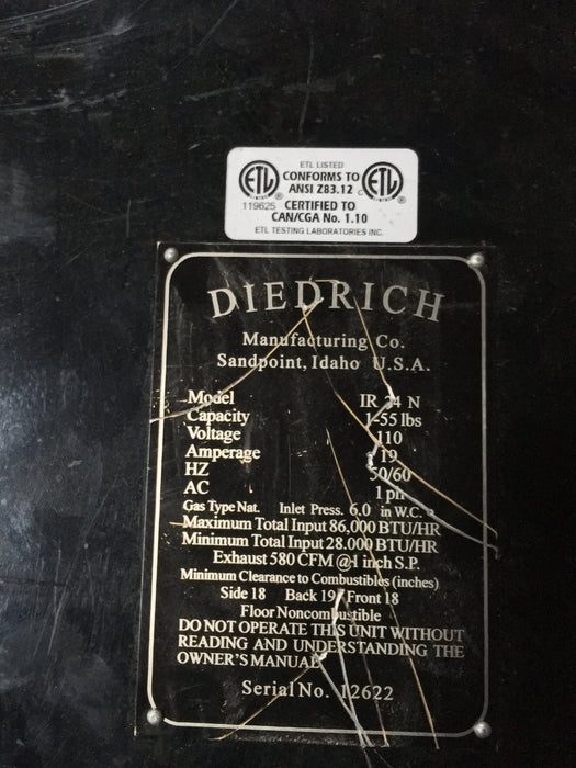 24 Kilo: Diedrich IR-24 - Used