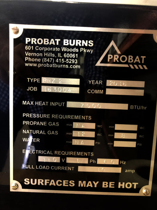 Sample Roaster: Used Probat 2 Barrel Gas BRZ2