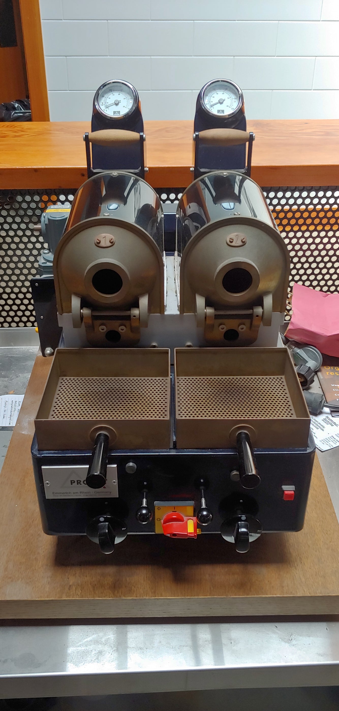 Sample Roaster - 2015 Probat Model 2-Barrel Model BRZ2 - Used — CoffeeTec