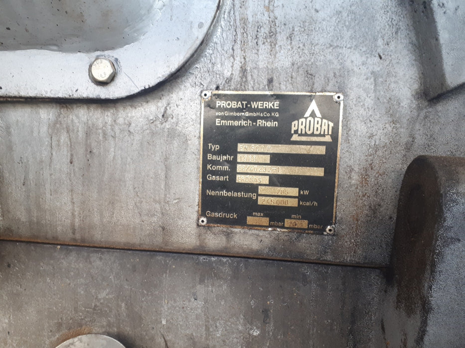 Probat 120 kilo Nameplate