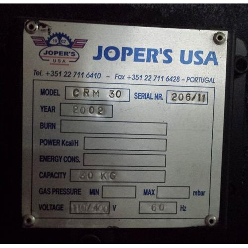 30 kilo: Joper CRM30 Roaster