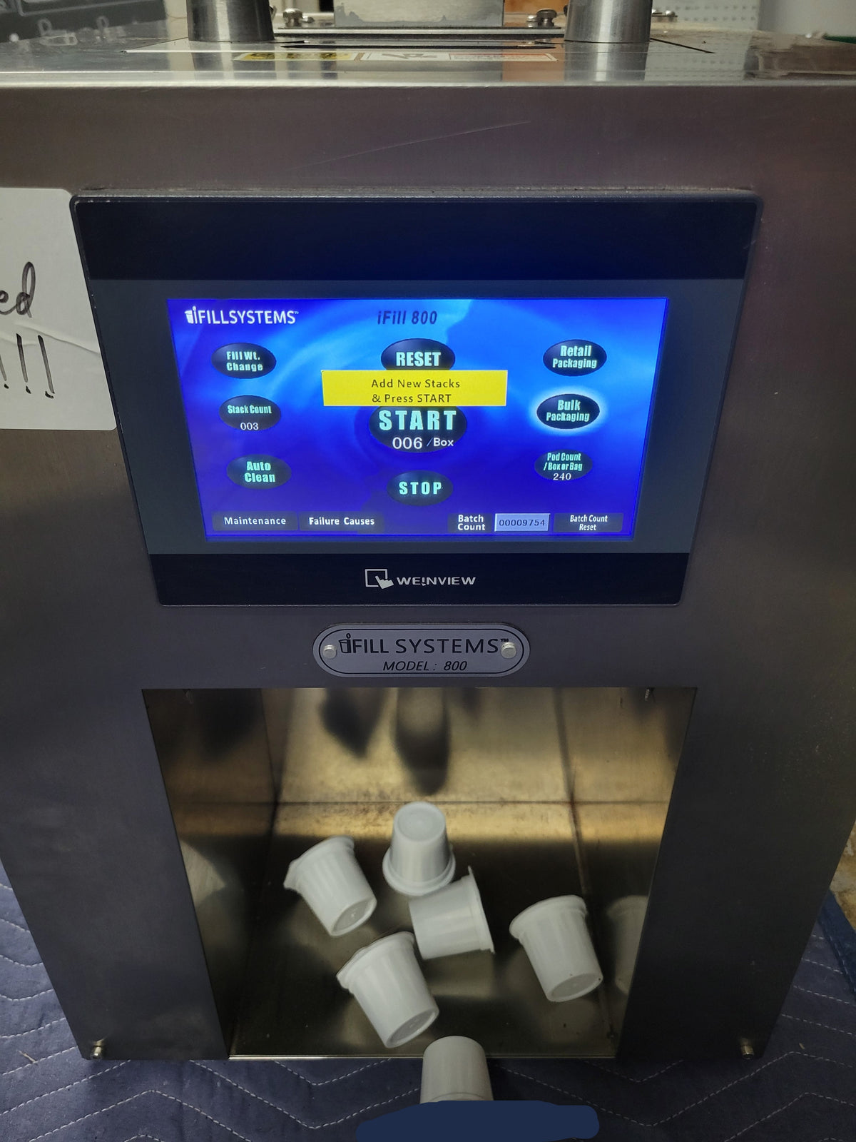 IFill-800 K-Cup Filling & Sealing Machine: Used — CoffeeTec
